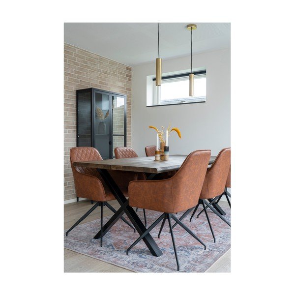 Svjetlo smeđa podstavljena blagovaonska stolica Harbo – House Nordic-image-2