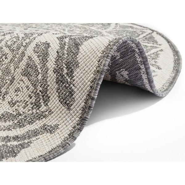 Sivo-krem vanjski tepih NORTHRUGS Siruma, ø 200 cm-image-4