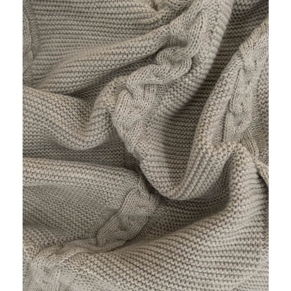 Bež prekrivač 200x220 cm Trenza – Oyo Concept-image-1