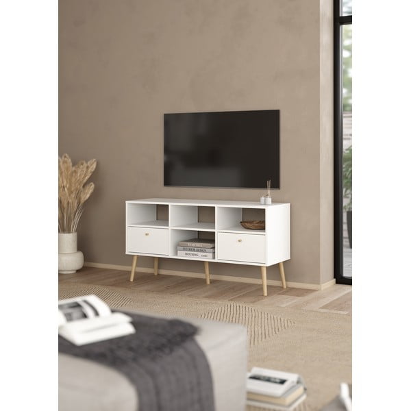 Bijela TV komoda 117x61 cm Bodo – Tvilum-image-1
