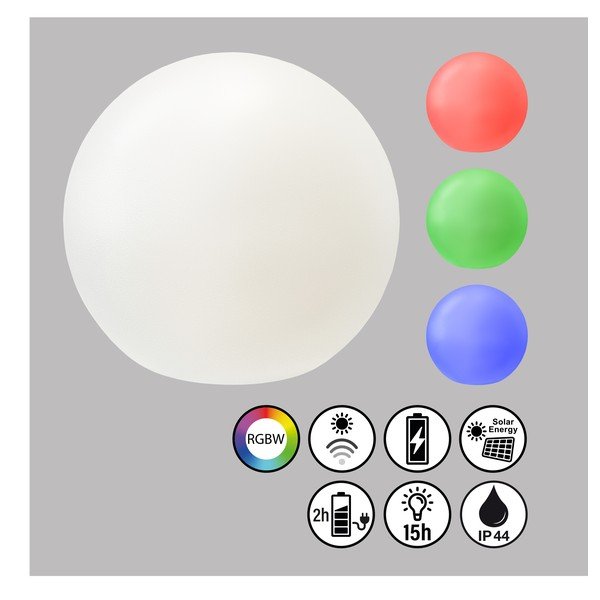 LED viseća solarna vanjska svjetiljka ø 18 cm Busso - Fischer & Honsel-image-2