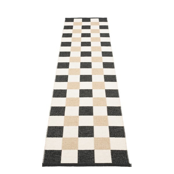 Crna/krem unutarnja i vanjska staza 70x300 cm Pix Black Vanilla – Pappelina