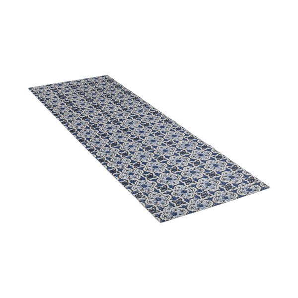 Bijelo-plava plastična kupaonska prostirka 65x200 cm Murcia - Wenko-image-2