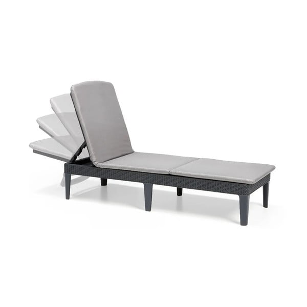 Tamno siva plastična vrtna ležaljka Jaipur – Keter-image-2