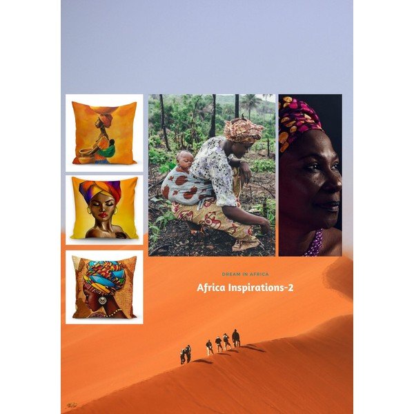 Set od 3 jastučnice Minimalist Cushion Covers African Culture, 45 x 45 cm-image-4