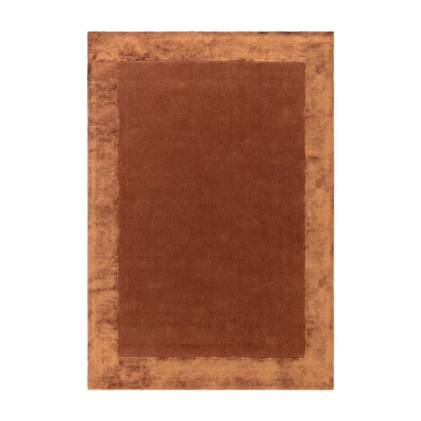 Ciglasti ručno rađen tepih od mješavine vune 80x150 cm Ascot – Asiatic Carpets