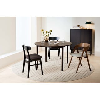 Smeđi okrugao proširiv blagovaonski stol od punog hrasta ø 120 cm Noor – Hammel Furniture
