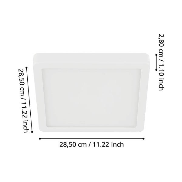 Bijela LED stropna svjetiljka 28,5x28,5 cm FUEVA 5 – EGLO-image-2
