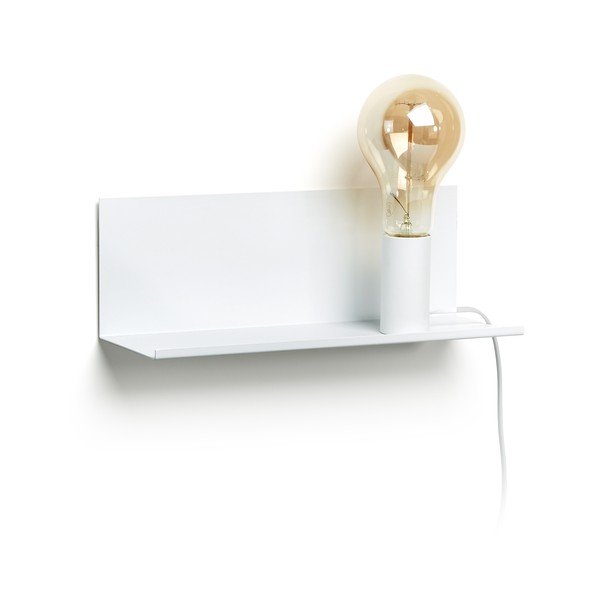 Bijela zidna lampa s policom Hannah - Kave Home