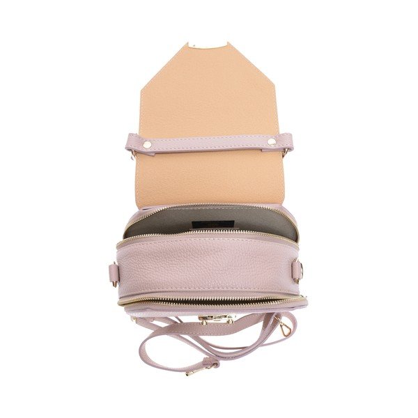 Ružičasta kožna torbica Roberta M Rosa-image-4