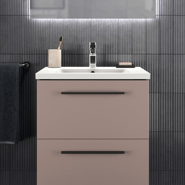 Sivi/bež zidni ormarić za ispod umivaonika 60x63 cm i.Life B – Ideal Standard-image-1