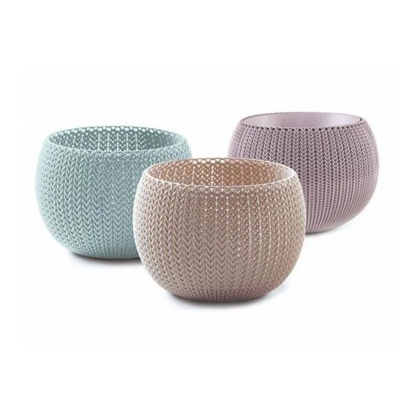 Plastične posude za cvijeće u setu 3 kom ø 15 cm Cozy – Keter