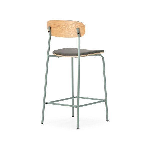 Tamno zelene podstavljene barske stolice u setu 2 kom (visine sjedala 65,5 cm) Saula – Marckeric-image-4