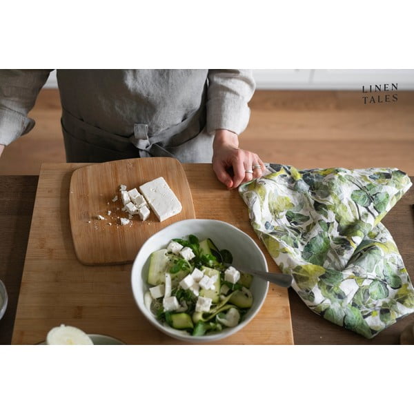 Lanena kuhinjska krpa 45x65 cm Lotus – Linen Tales-image-2