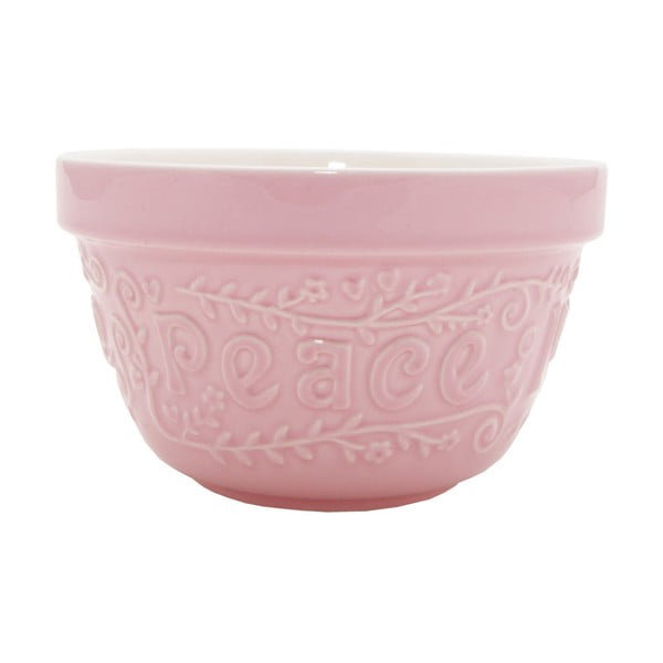 Zemljana zdjela Flour Power Pink, 16 cm