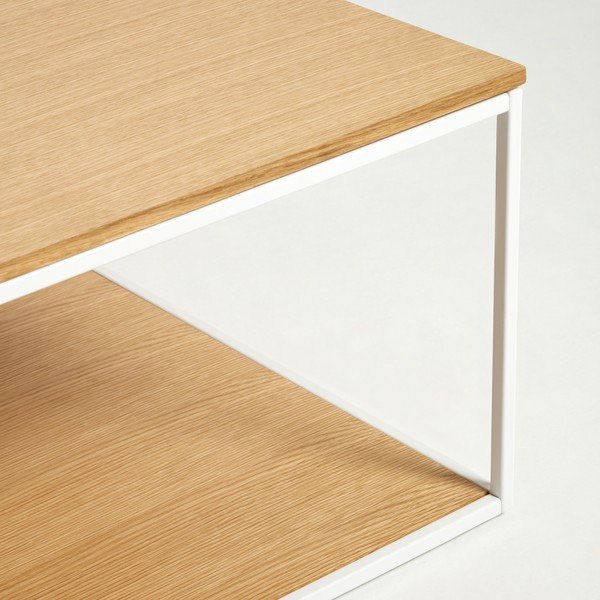 Stolić s pločom u dekoru hrasta 80x80 cm Yona - Kave Home-image-2