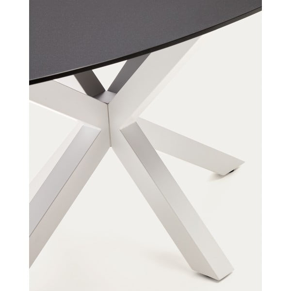 Blagovaonski stol sa staklenom pločom stola 100x200 cm Argo – Kave Home-image-1