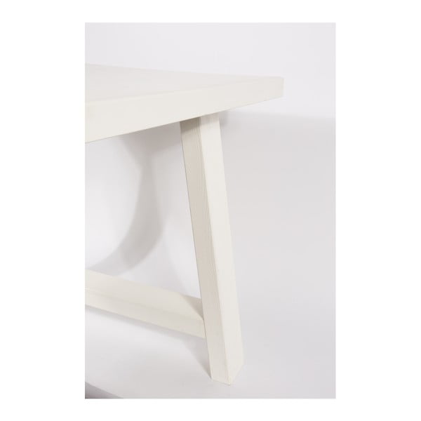 Bijeli stol od punog drveta Zuiver A uokviren, 200 x 90 cm-image-3