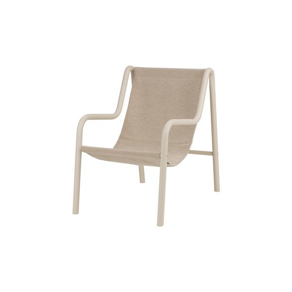 Bež metalna vrtna fotelja Nokk – noo.ma