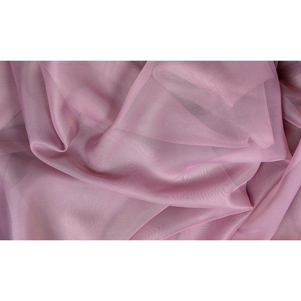 Ružičasta prozirna zavjesa 140x245 cm Voile – Mendola Fabrics-image-1