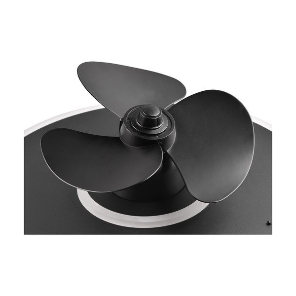 Mat crna LED stropna svjetiljka Nybro – Trio-image-3