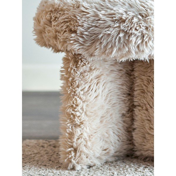 Bež tabure od umjetnog krzna Frikka – Bloomingville-image-3