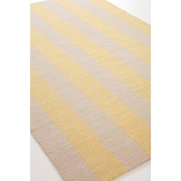 Žuta /bež ručno rađena staza od mješavine vune 80x200 cm Sissel – Jotex-image-4