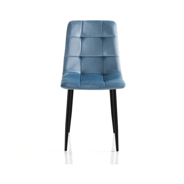 Plave baršunaste blagovaonske stolice u setu 2 kom Faffy – Tomasucci