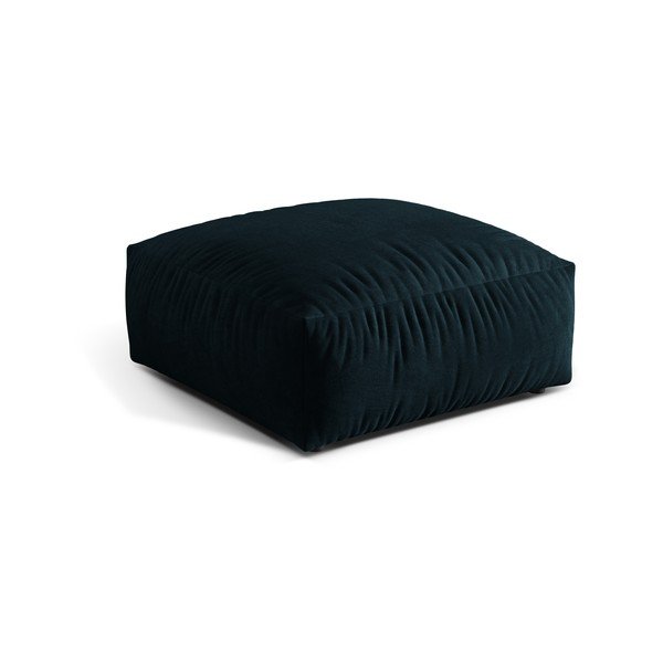 Tamno plavi baršunast modularni tabure Martina – Micadoni -image-1