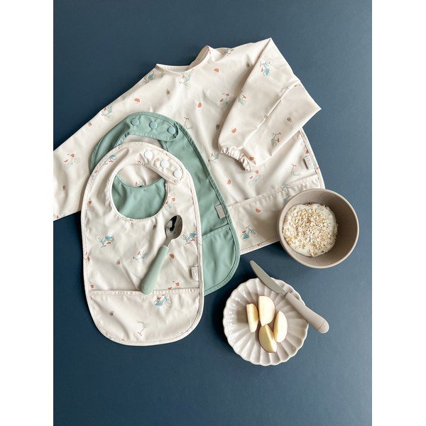 Bež silikonske dječje zdjelice u setu 2 kom ø 13,5 cm Earth – Cam Cam Copenhagen-image-3