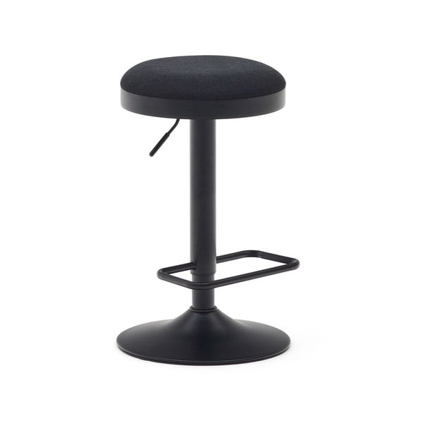 Crne podstavljene barske stolice u setu podesive visine 2 kom (visine sjedala 53,5 cm) Zaib – Kave Home-image-4