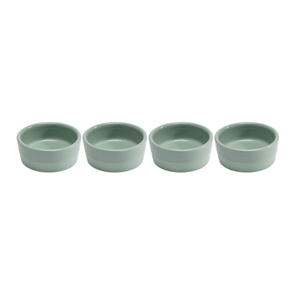 Set od 4 pastelno zelene zdjele od Ladelle Dipped zemljanog posuđa, Ø 6 cm