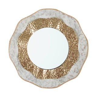 Zidno ogledalo Mauro Ferretti Shai Light, ø 54,5 cm