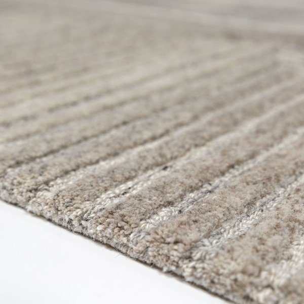 Sivo-bež ručno rađen vunen tepih 140x200 cm Lira  – Flair Rugs-image-2