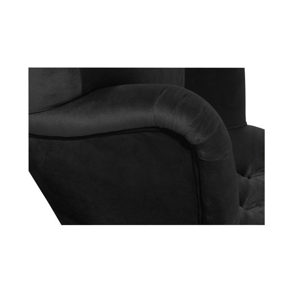 Crna fotelja Max Winzer Brandon Suede-image-2