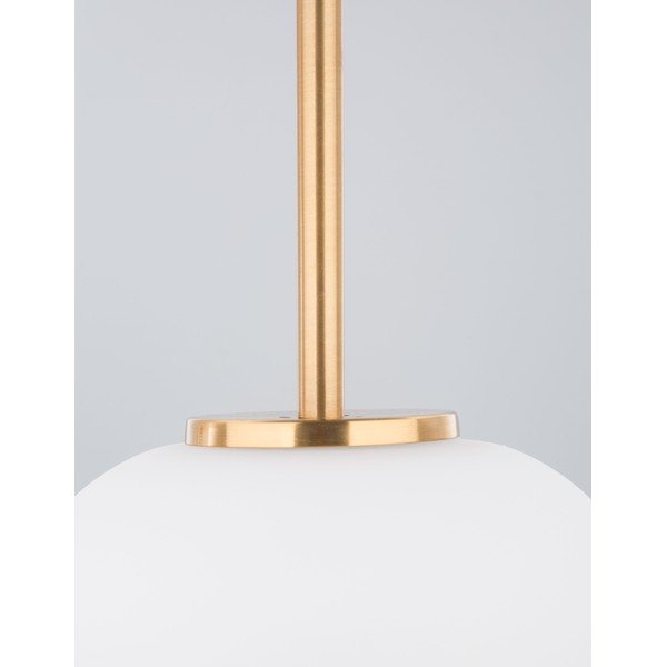 Bijela/mjedena staklena viseća svjetiljka ø 22 cm Lato – Nova Luce-image-3