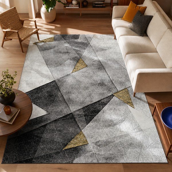Sivo-žuti tepih Bianca Grey, 60 x 120 cm-image-3