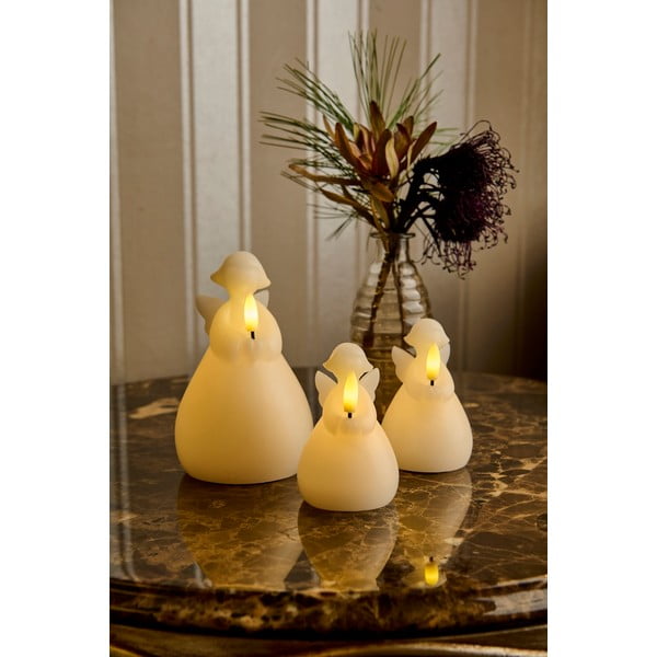 Bijeli božićni svjetlosni ukras 2 kom ø 6,5 cm Lucia – Sirius-image-2