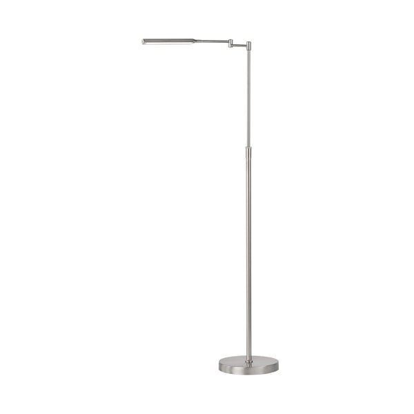 LED stojeća svjetiljka u srebrnoj boji s metalnim sjenilom (visina 130 cm) Nami – Fischer & Honsel