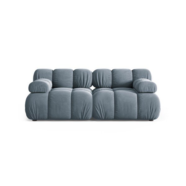 Siva baršunasti sofa 188 cm – Micadoni 