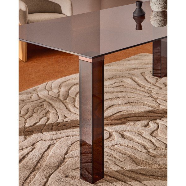 Stakleni blagovaonski stol 90x160 cm Adularia – Kave Home-image-3