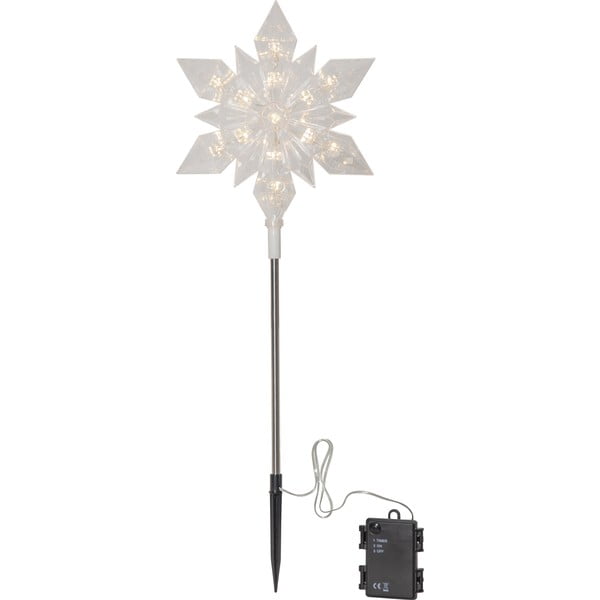 Crni svjetlosni ukras s božićnim motivom Flocke – Star Trading