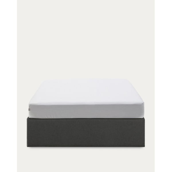 Crni tapecirani bračni krevet s prostorom za odlaganje 180x200 cm Matters – Kave Home-image-3