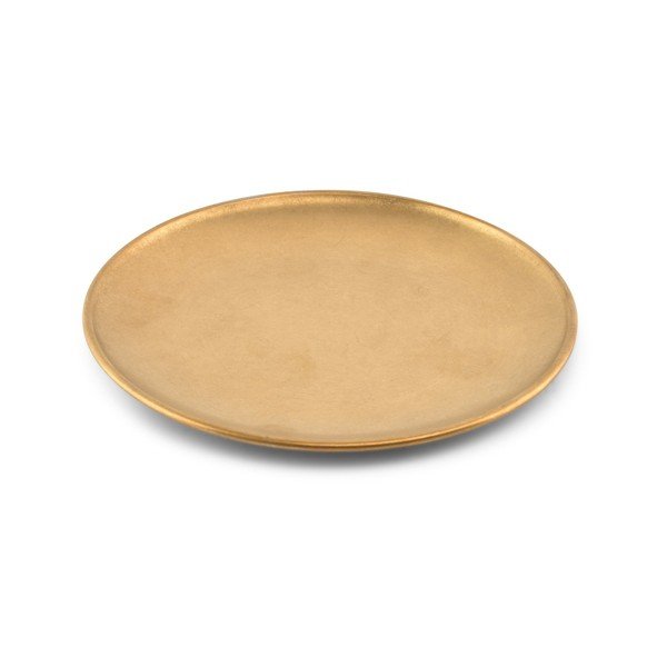 Desertni metalni tanjur u zlatnoj boji ø 17 cm Serve – BonBistro-image-3