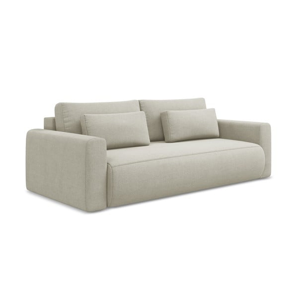 Bež sklopiva/s prostorom za odlaganje sofa 238 cm Kapua – Makamii-image-1