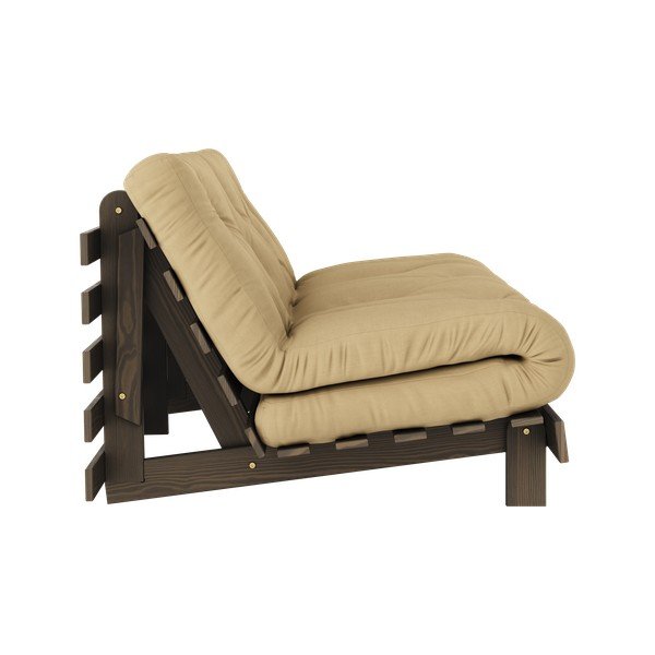 Senf žuta/bež sklopiva sofa 160 cm Roots – Karup Design-image-4