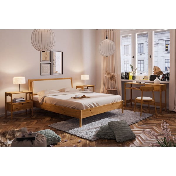 Krevet za jednu osobu od hrastovog drveta 90x200 cm Pola - The Beds-image-4