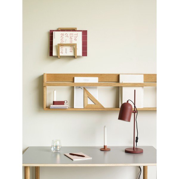 Polica s više razina/za fotografije od punog hrasta u prirodnoj boji 110 cm Display – Hübsch-image-2