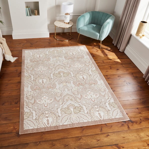 Krem tepih 120x170 cm Damask Bronze – Think Rugs-image-3