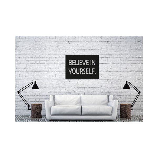Zidni ukras s natpisom Oyo Concept Believe, 35 x 50 cm